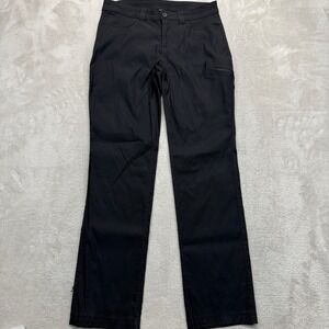Eddie Bauer Pants Women's 8 Black Cargo Pants Zip Pocket Hiking Outdoor Trousers